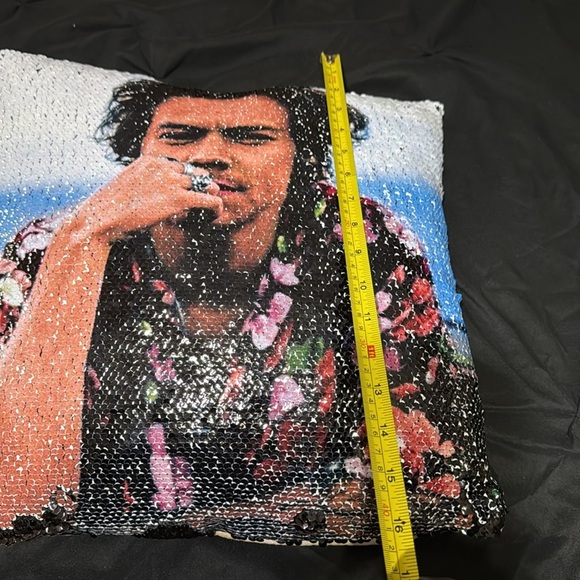 Harry Styles Sequin Pillow - Picture 3 of 6